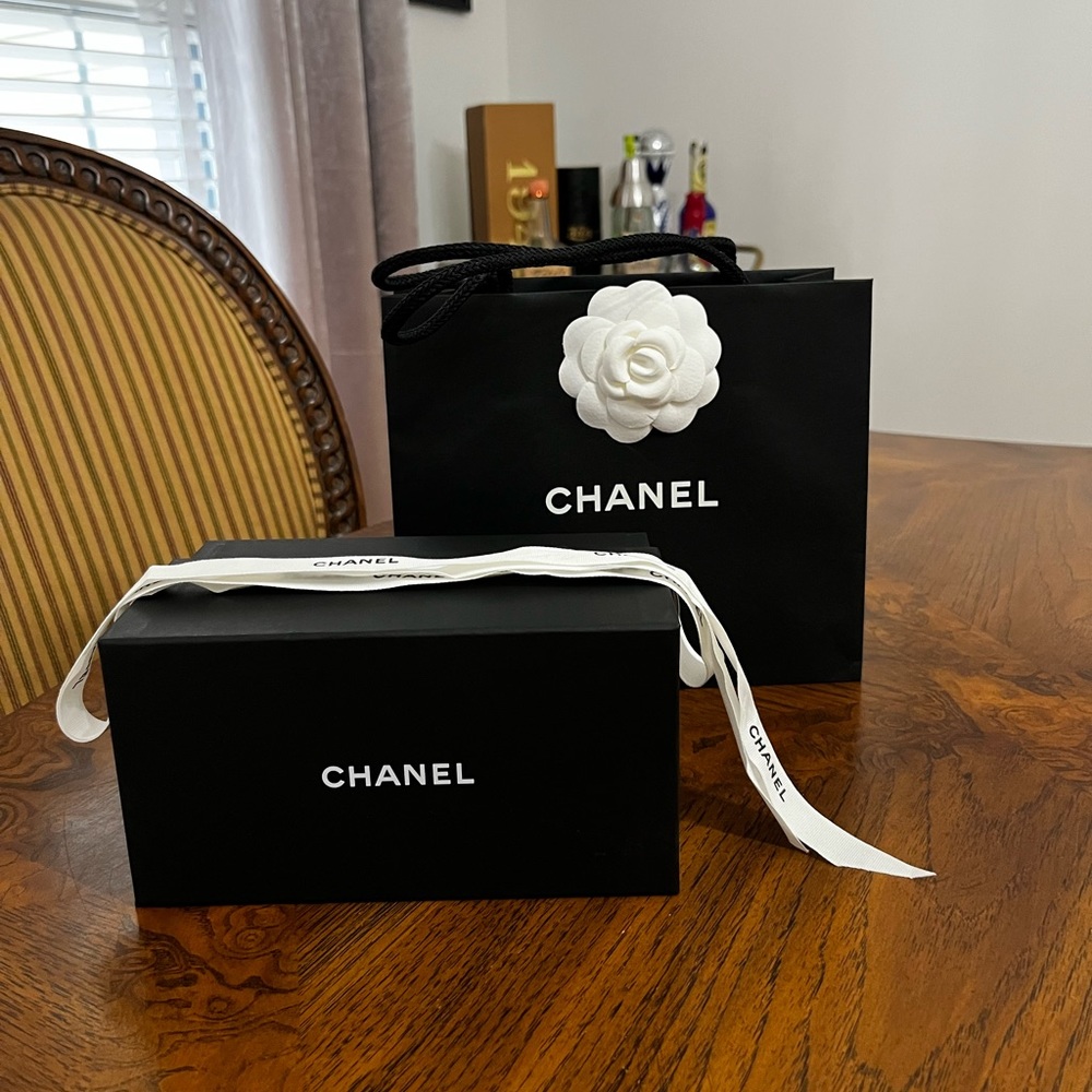 Chanel sunglass box and bag
